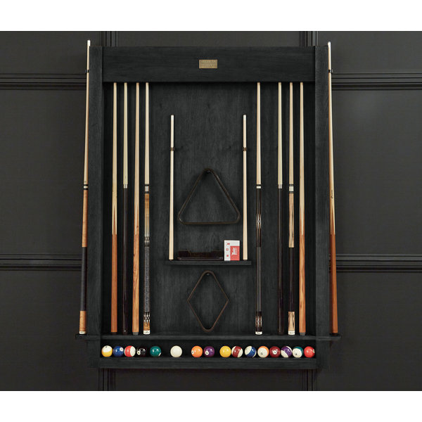 American Heritage® Alta 12Cue Wall Mounted Cue Rack , Brushed Walnut Wayfair